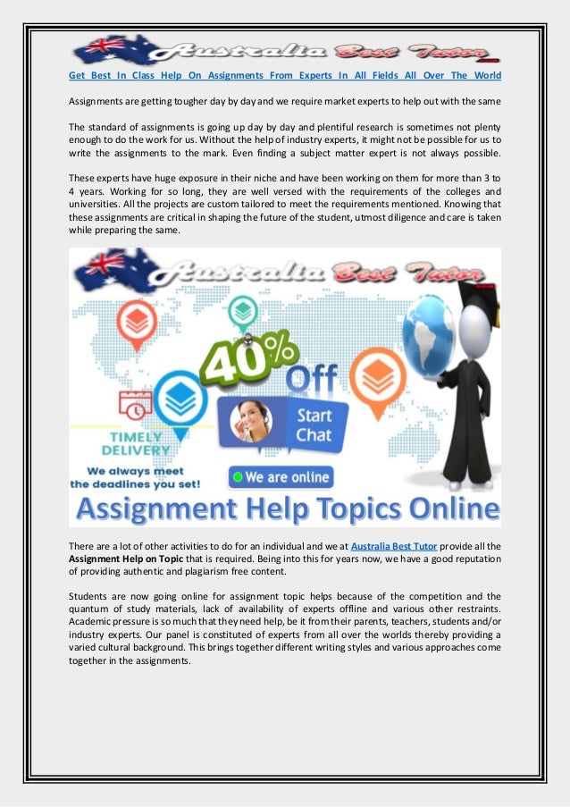 custom assignments australia